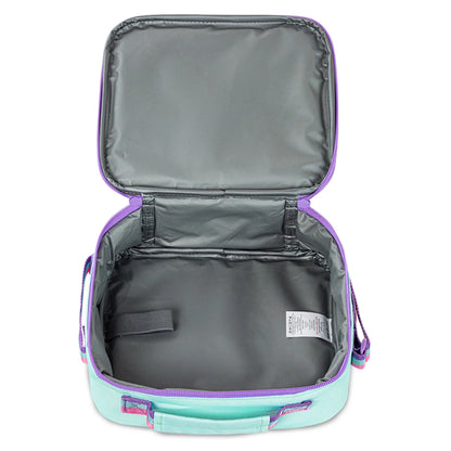 Eazy Kids 17" School Bag Set of 3 w/Lunch Bag and Pencil Pouch (Love Green)