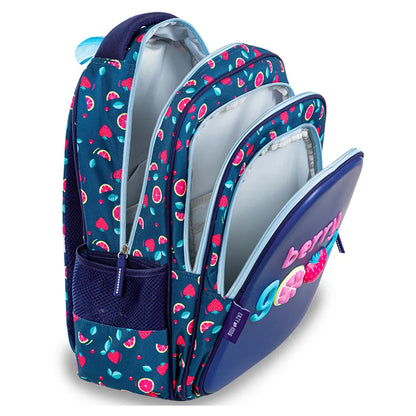 Eazy Kids School Bag w/Pencil Case 16" (Berry Good Blue)