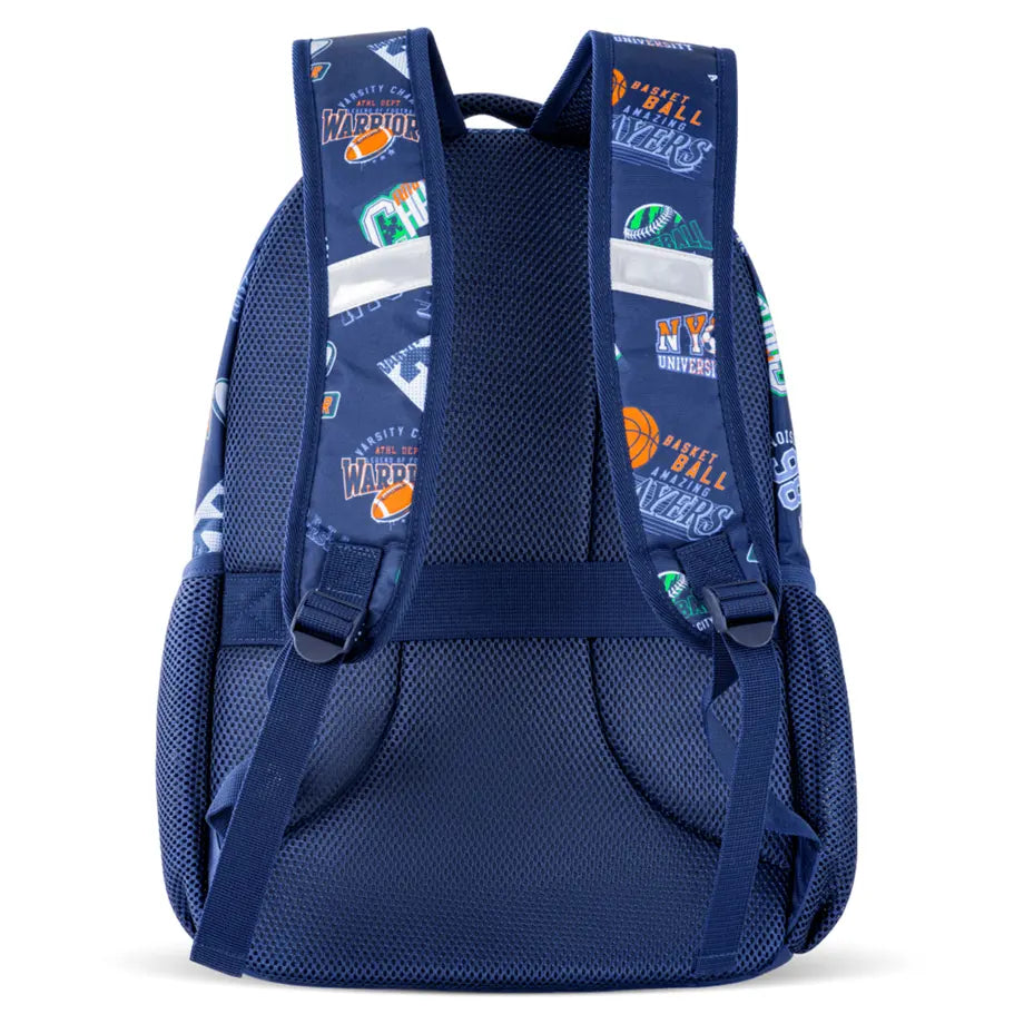 Eazy Kids 18" Set of 3 Backpack w/Lunch Bag and Pencil Case (Basket Ball)