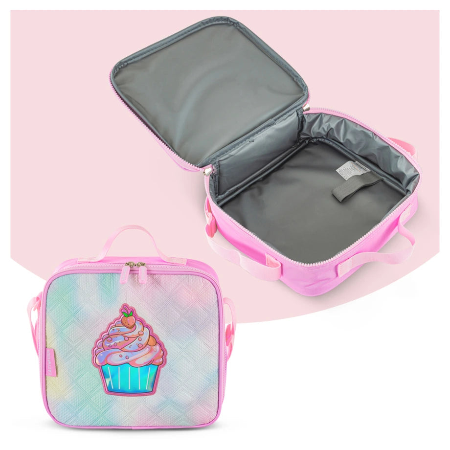 Eazy Kids 17" Set of 3 Backpack w/Lunch Bag and Pencil Case (Sugar Pop Pink)