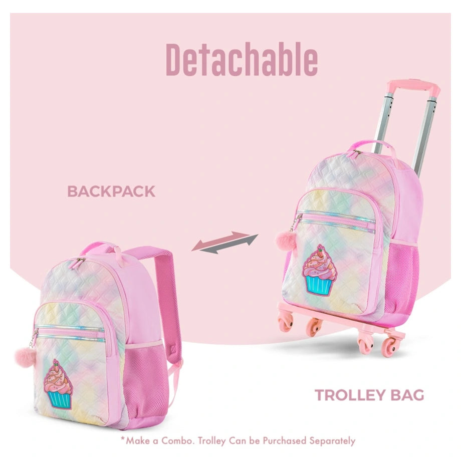 Eazy Kids 17" Set of 3 Backpack w/Lunch Bag and Pencil Case (Sugar Pop Pink)