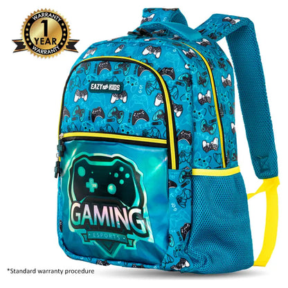Eazy Kids 16" Set of 3 Backpack w/Lunch Bag and Pencil Case (Gaming)