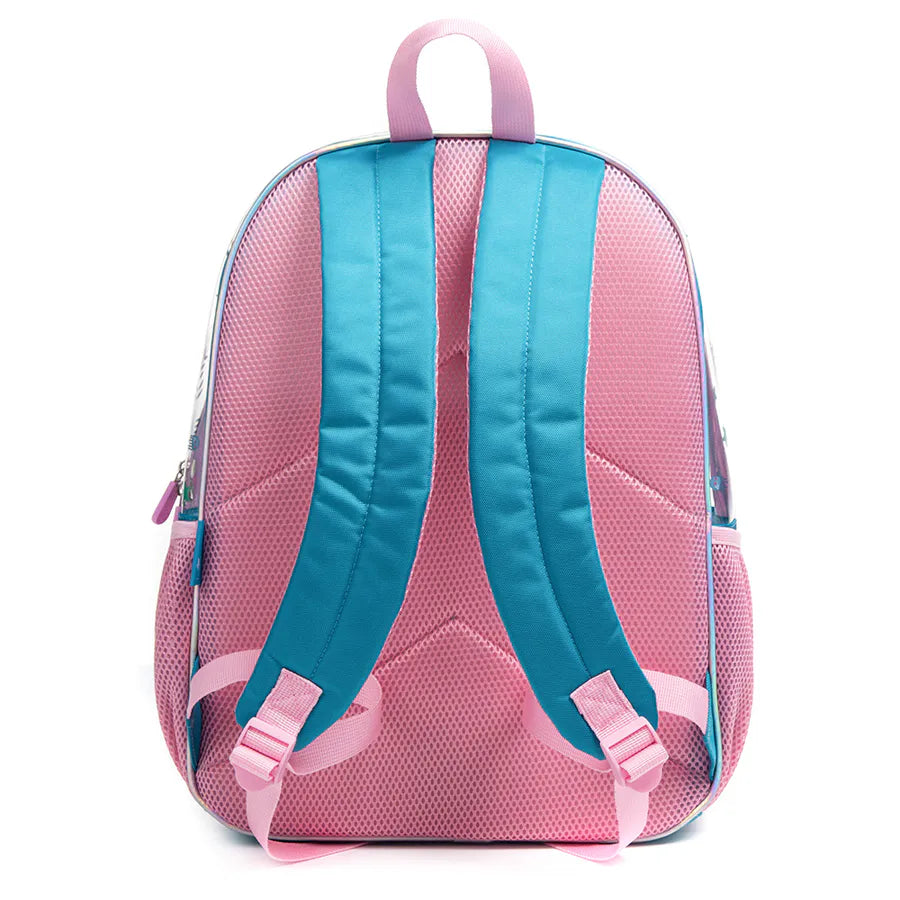 Eazy Kids 17 Inch School Bag with Lunch Bag and Pencil Case Mermaid (Blue)