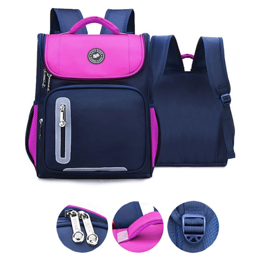 Eazy Kids Ergonomic School Bag (Pink)