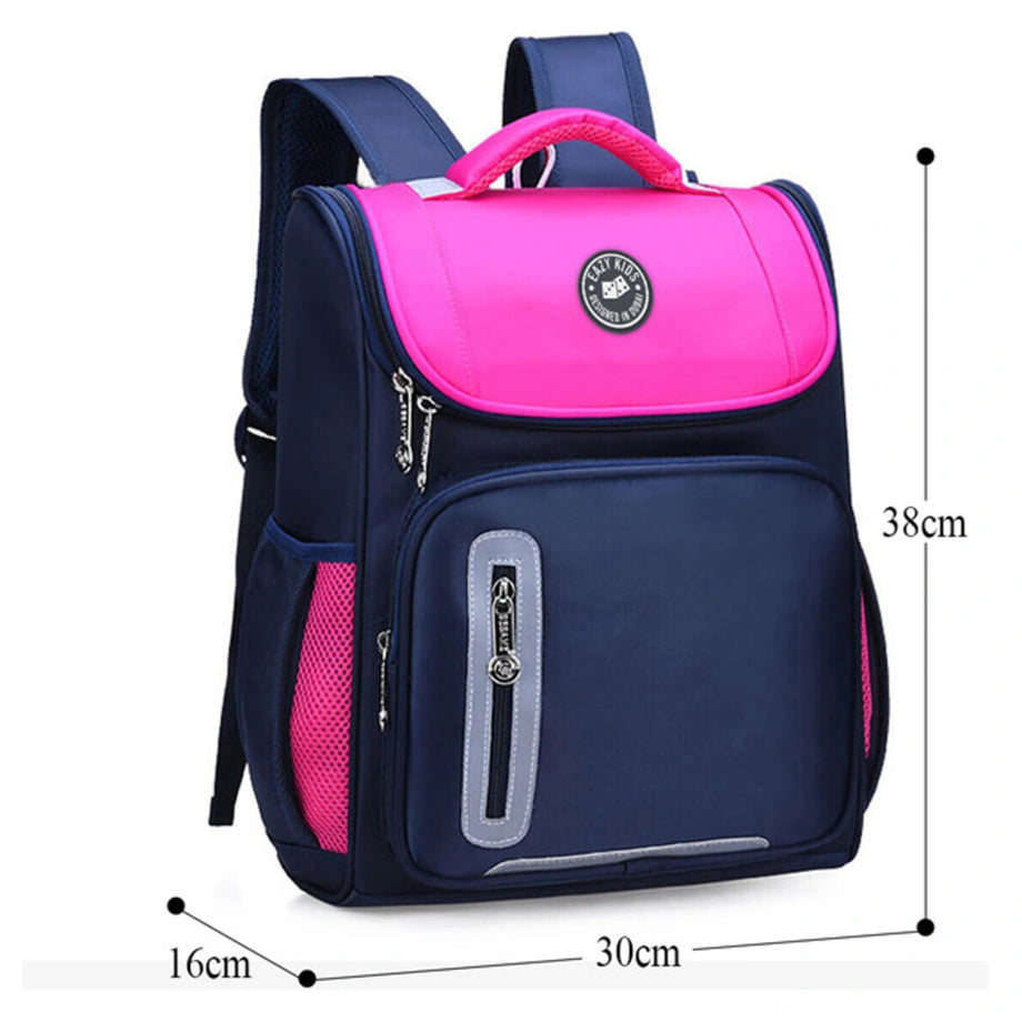 Eazy Kids Ergonomic School Bag (Pink)