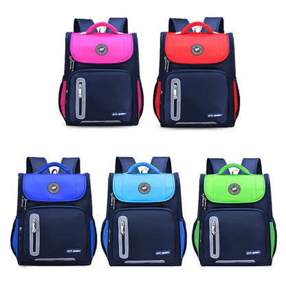 Eazy Kids Ergonomic School Bag (Red Blue)