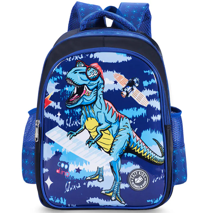 Eazy Kids T-Rex School Bag (Blue)