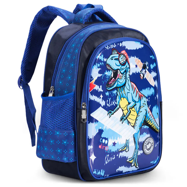 Eazy Kids T-Rex School Bag (Blue)