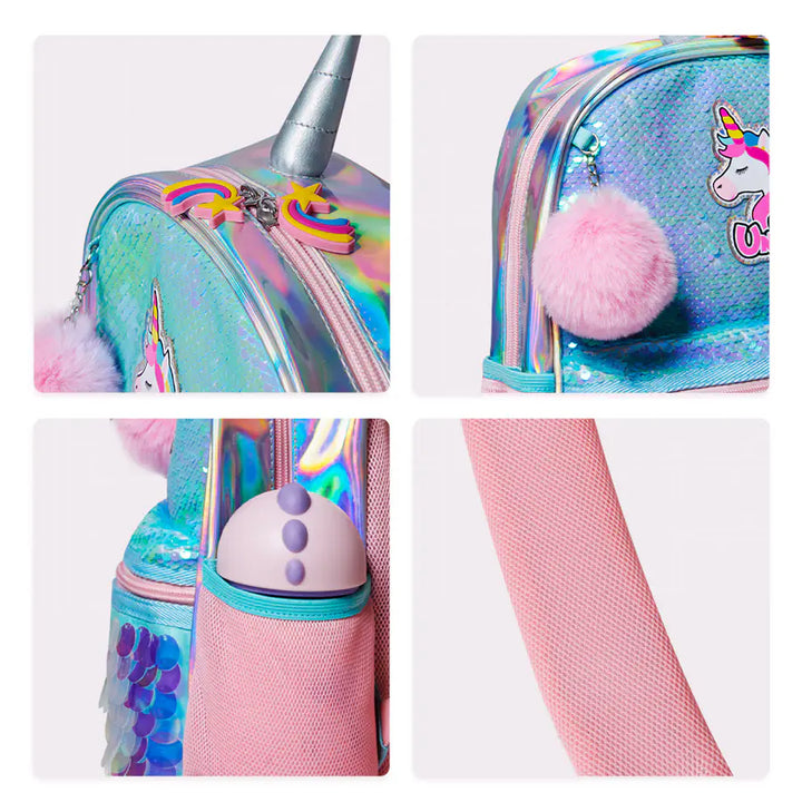 Eazy Kids Unicorn Sparkle Backpack (Green)