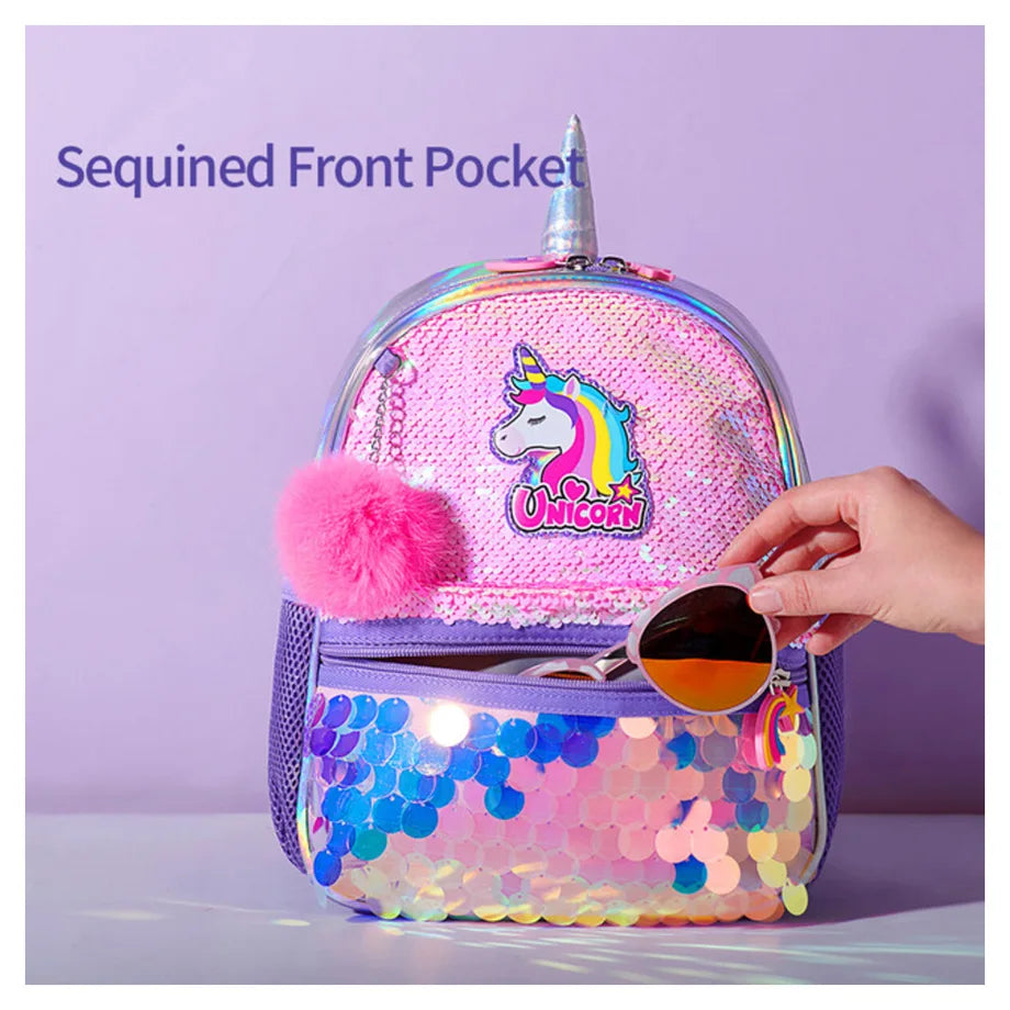 Eazy Kids Unicorn Sparkle Backpack (Pink)