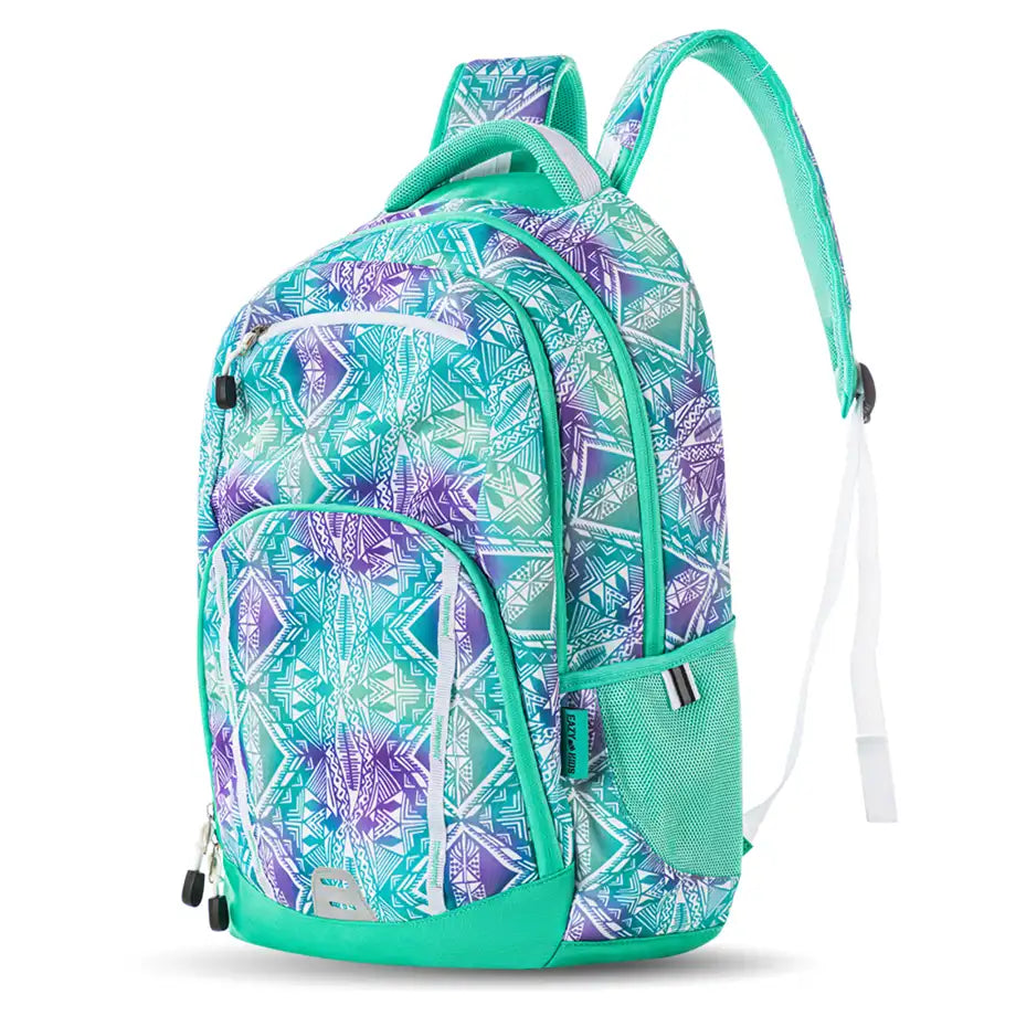 Eazy Kids 18" School Bag (Geometrical Green)