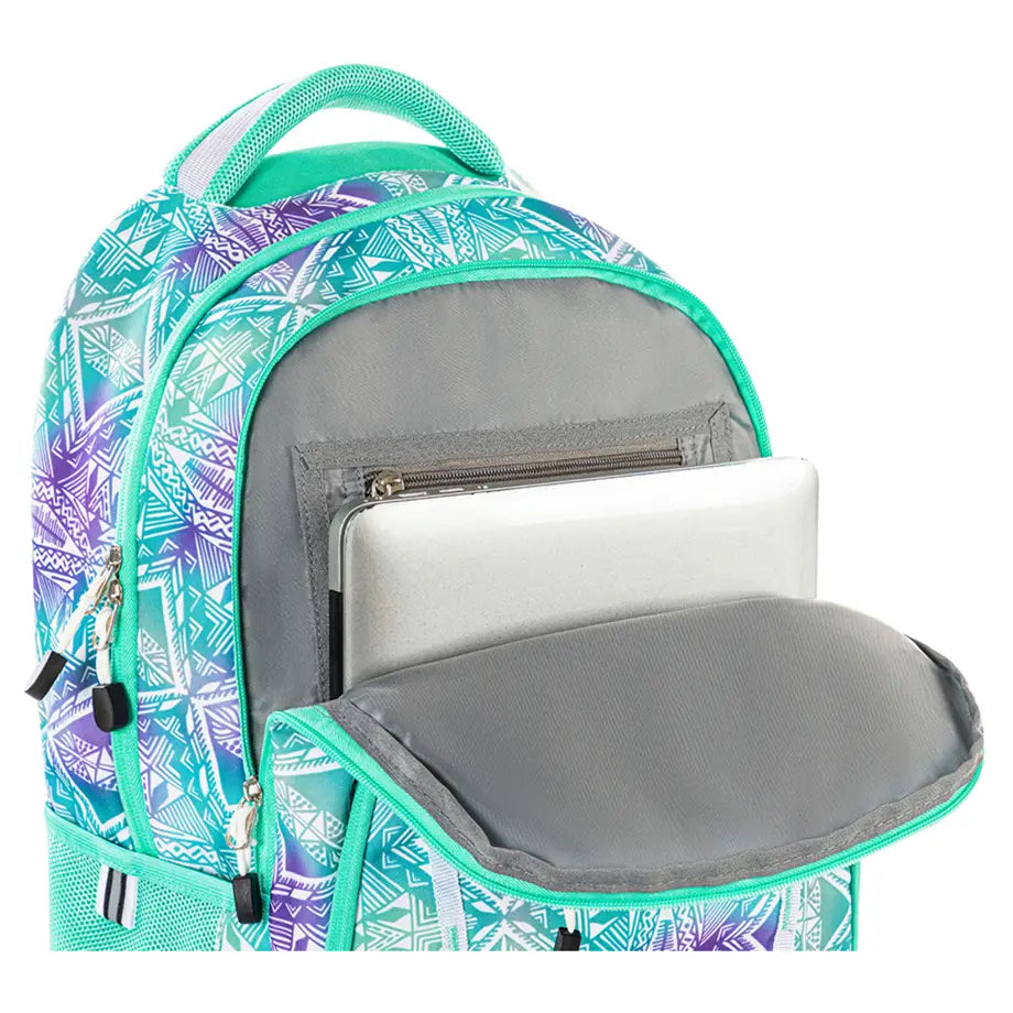 Eazy Kids 18" School Bag (Geometrical Green)