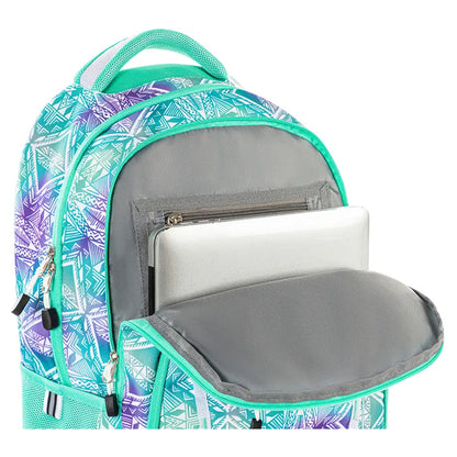 Eazy Kids 18" School Bag (Geometrical Green)