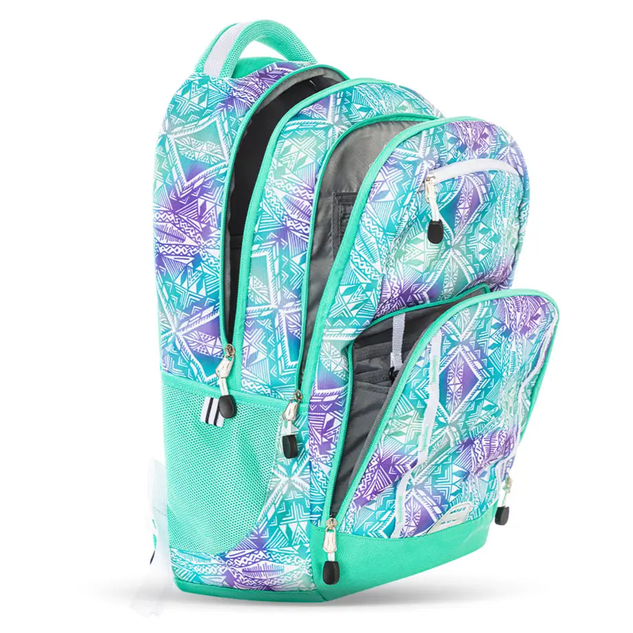 Eazy Kids 18" School Bag (Geometrical Green)