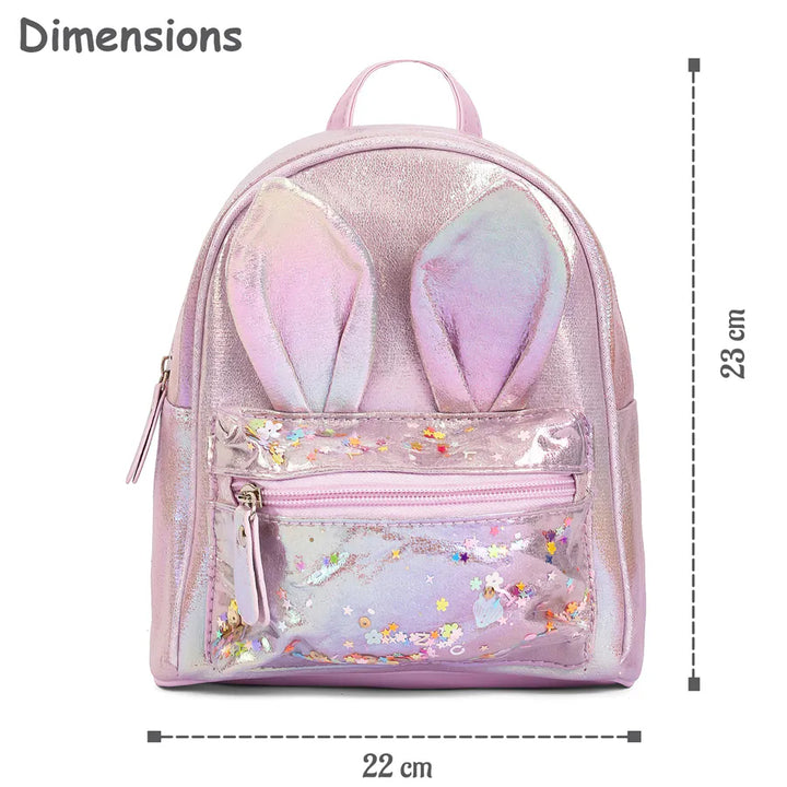 Eazy Kids School Backpack Rabbit (Purple)