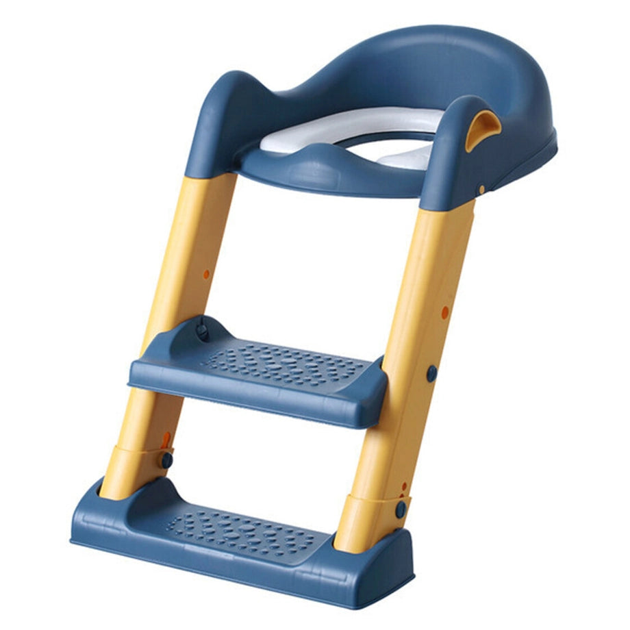 Eazy Kids Step Stool Foldable Potty Trainer Seat (Blue)