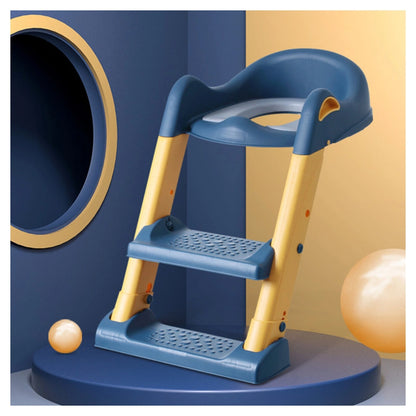 Eazy Kids Step Stool Foldable Potty Trainer Seat (Blue)