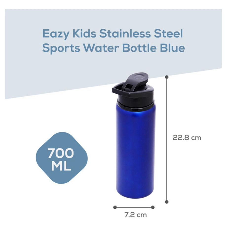 Eazy Kids Stainless Steel Sports Water Bottle 700ml (Blue)