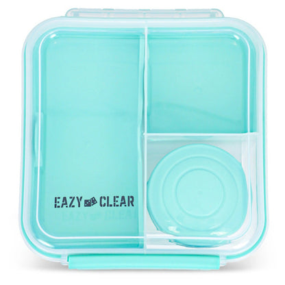 Eazy Kids 3/4/5 Compartment Convertible 1250ml Bento Lunch Box with 150ml Gravy Bowl (Green)