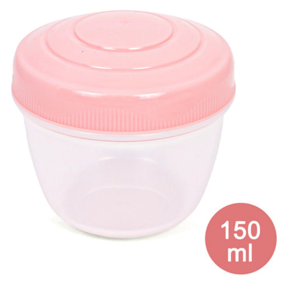 Eazy Kids 3/4/5 Compartment Convertible 1250ml Bento Lunch Box with 150ml Gravy Bowl (Pink)
