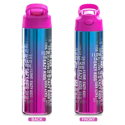 Eazy Kids Double wall Stainless Steel Water Bottle (Pink) (530ml)