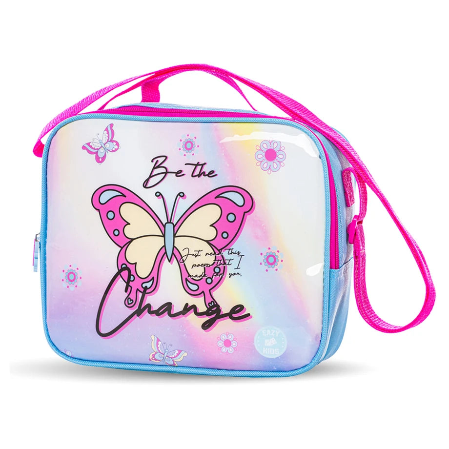 Eazy Kids Set of 5 Trolley 16" School Bag Combo (Butterfly)