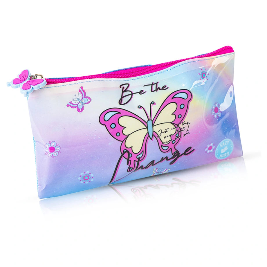 Eazy Kids Set of 5 Trolley 16" School Bag Combo (Butterfly)