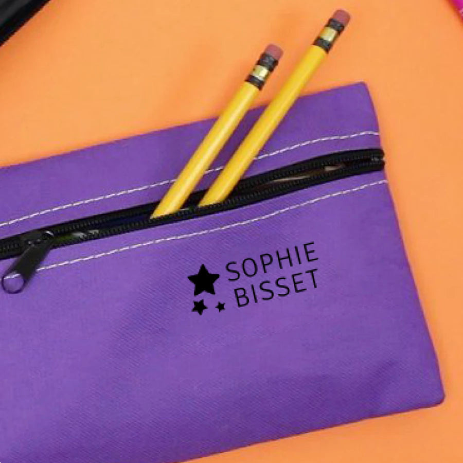 مجموعة طوابع قماشية ذاتية الحبر قابلة للتخصيص من Eazy Kids، حبر أسود مجموعة طوابع قماشية ذاتية الحبر قابلة للتخصيص من Eazy Kids، حبر أسود