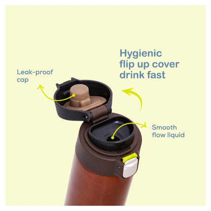 Eazy Kids Insulated Travel Water Bottle 500ml (Copper)