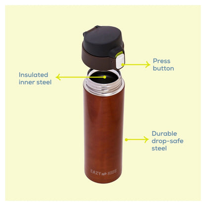 Eazy Kids Insulated Travel Water Bottle 500ml (Copper)
