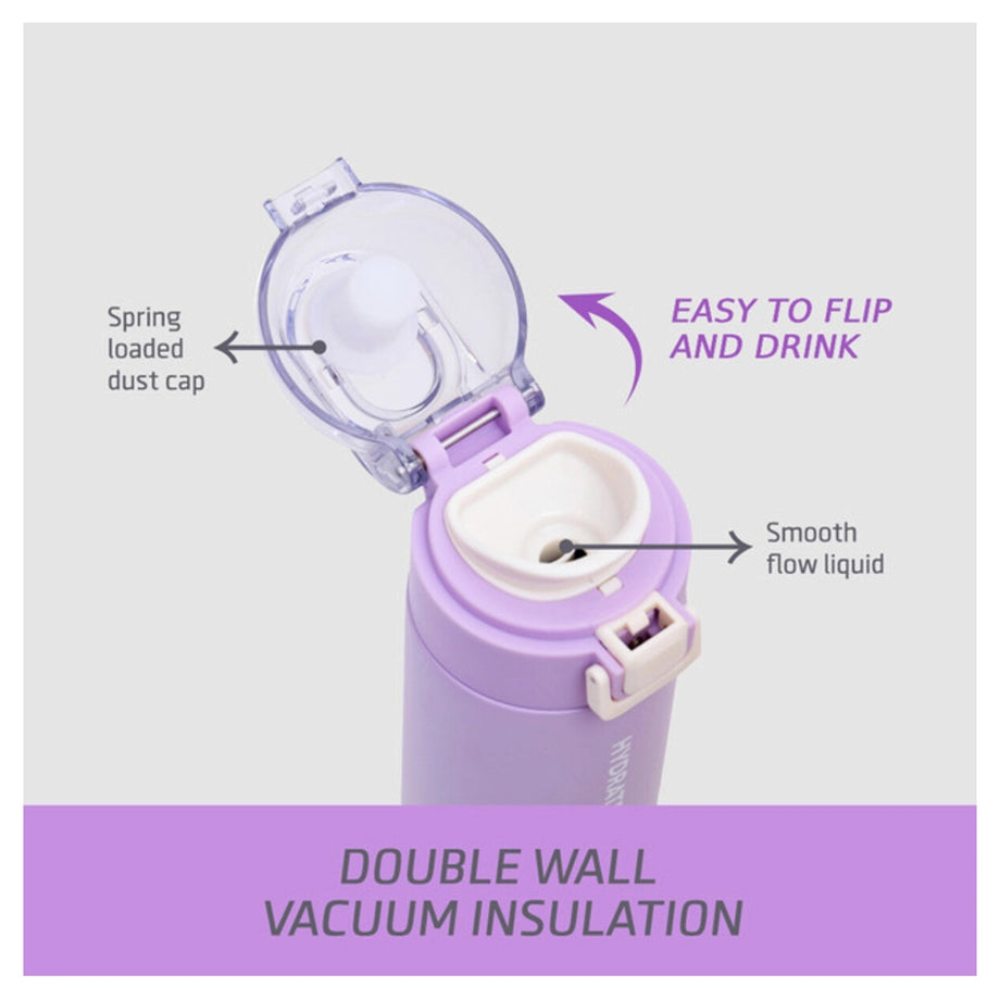 Eazy Kids Insulated Travel Water Bottle 550ml (Purple)