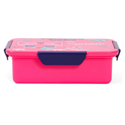 Eazy Kids 1/2/3/4 Compartment Convertible Bento Lunch Box Cat 850ml (Pink)