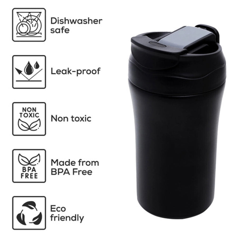 Eazy Kids Insulated Tumbler Water Bottle 400ml (Black)