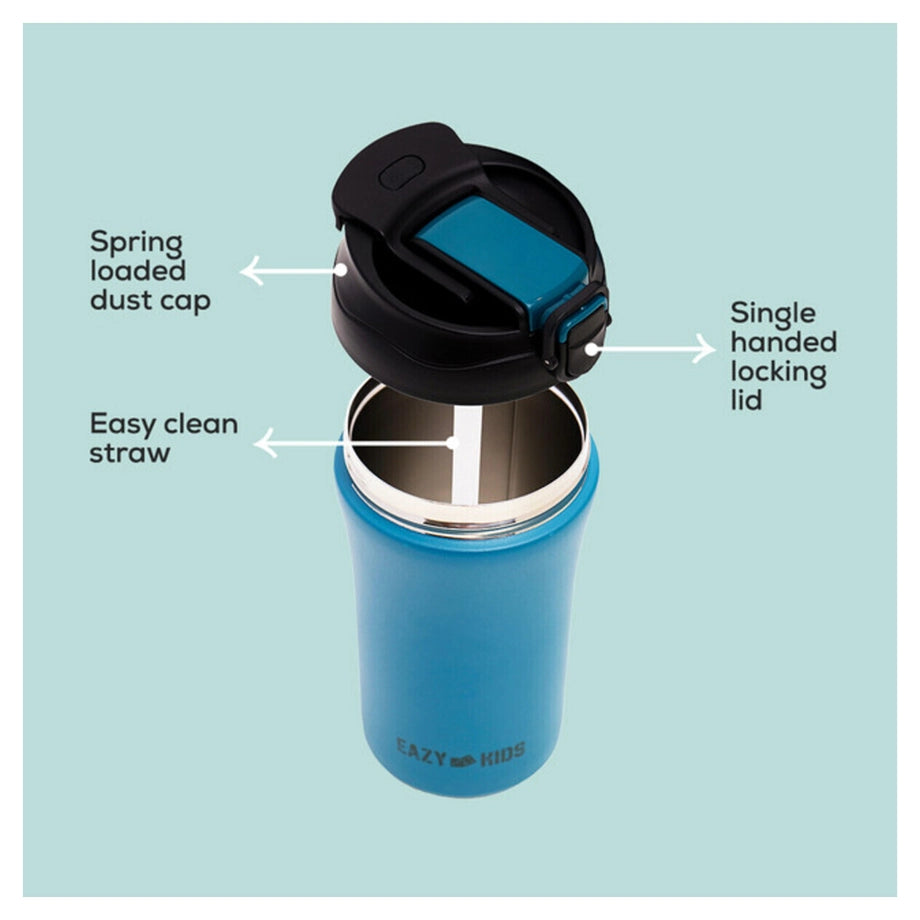 Eazy Kids Insulated Tumbler Water Bottle 400ml (Blue)