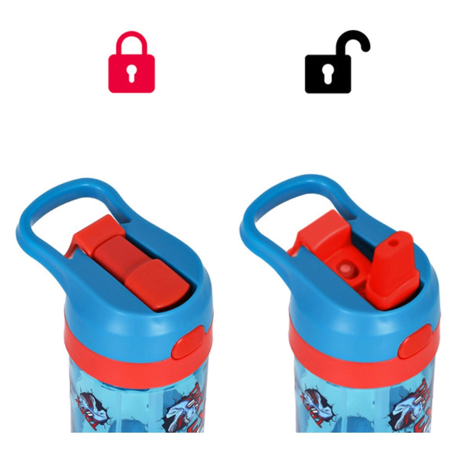 Eazy Kids Tritan Water Bottle with Spray Dino 420ml (Blue)