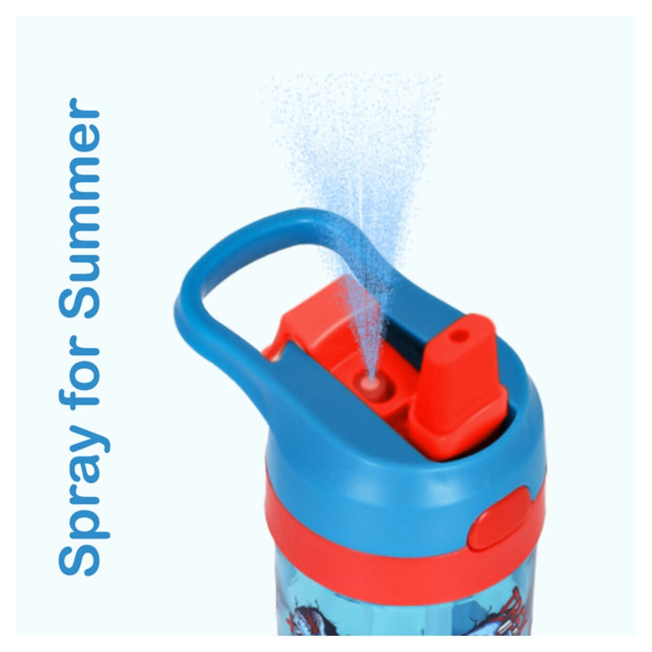 Eazy Kids Tritan Water Bottle with Spray Dino 420ml (Blue)