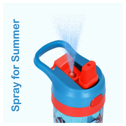 Eazy Kids Tritan Water Bottle with Spray Dino 420ml (Blue)