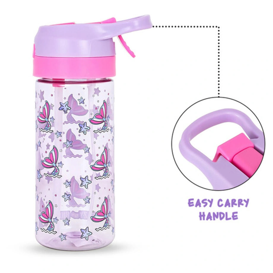 Eazy Kids Tritan Water Bottle with Spray Mermaid 420ml (Pink)