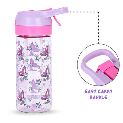 Eazy Kids Tritan Water Bottle with Spray Mermaid 420ml (Pink)