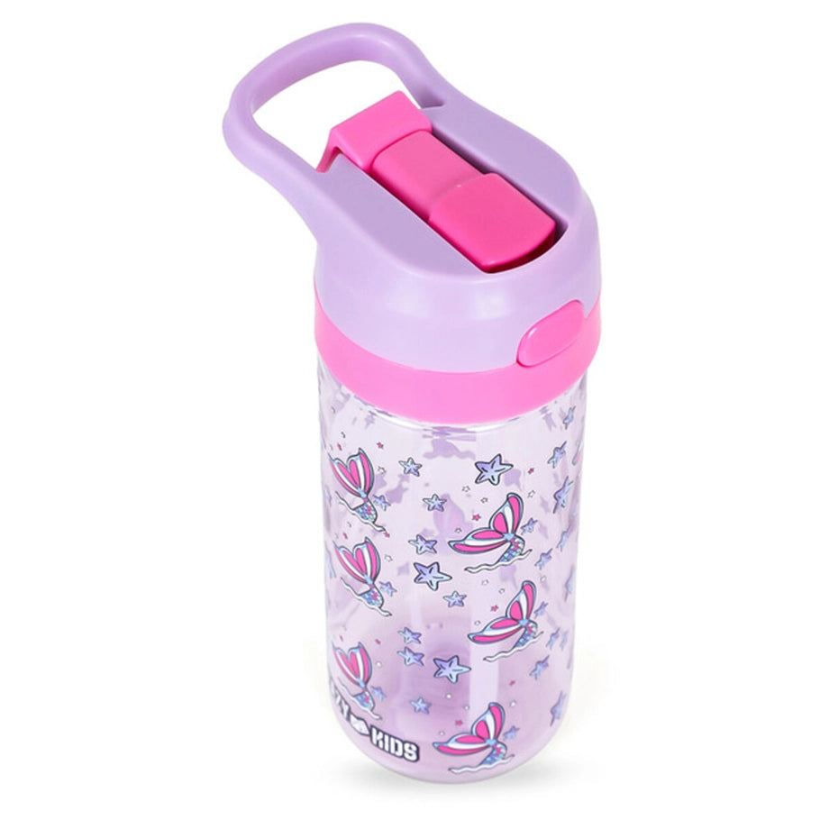Eazy Kids Tritan Water Bottle with Spray Mermaid 420ml (Pink)
