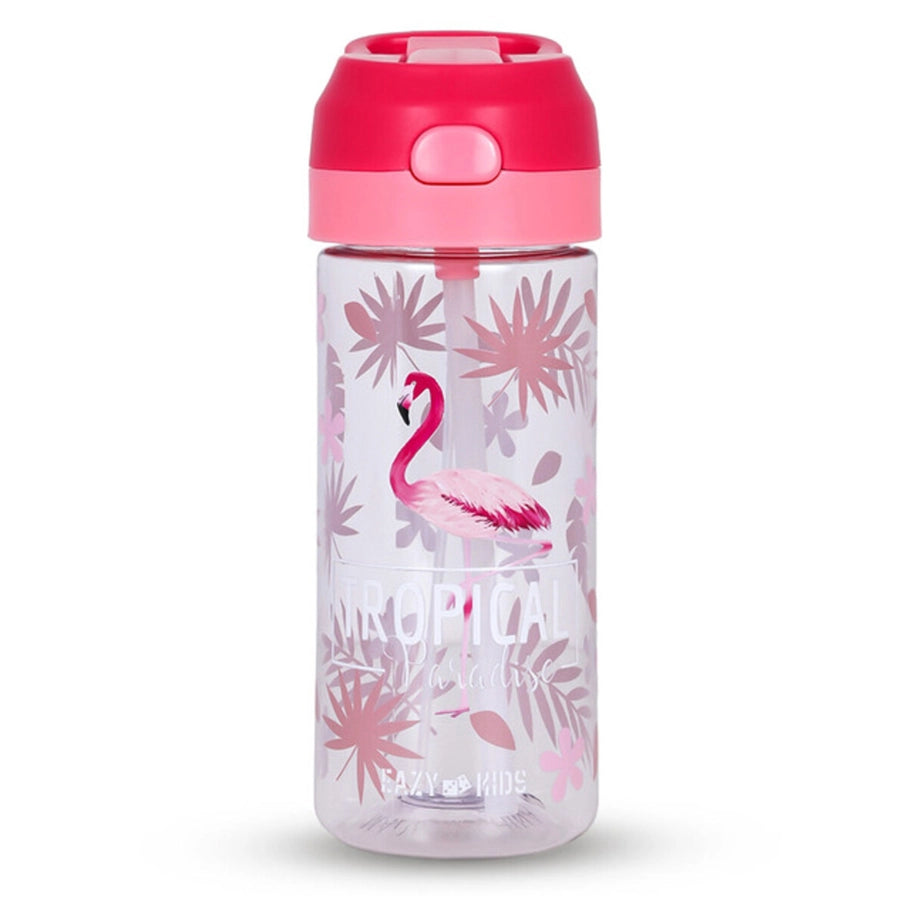 Eazy Kids Tritan Water Bottle w/Spray Tropical 420ml (Pink)