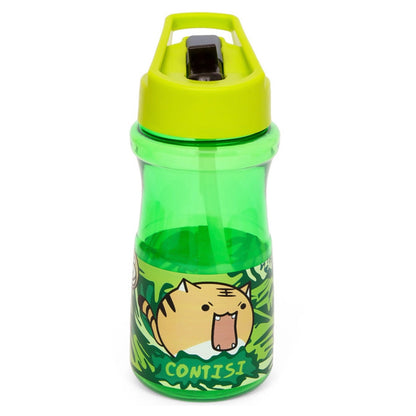 Eazy Kids Water Bottle 500ml wt Straw (Green)