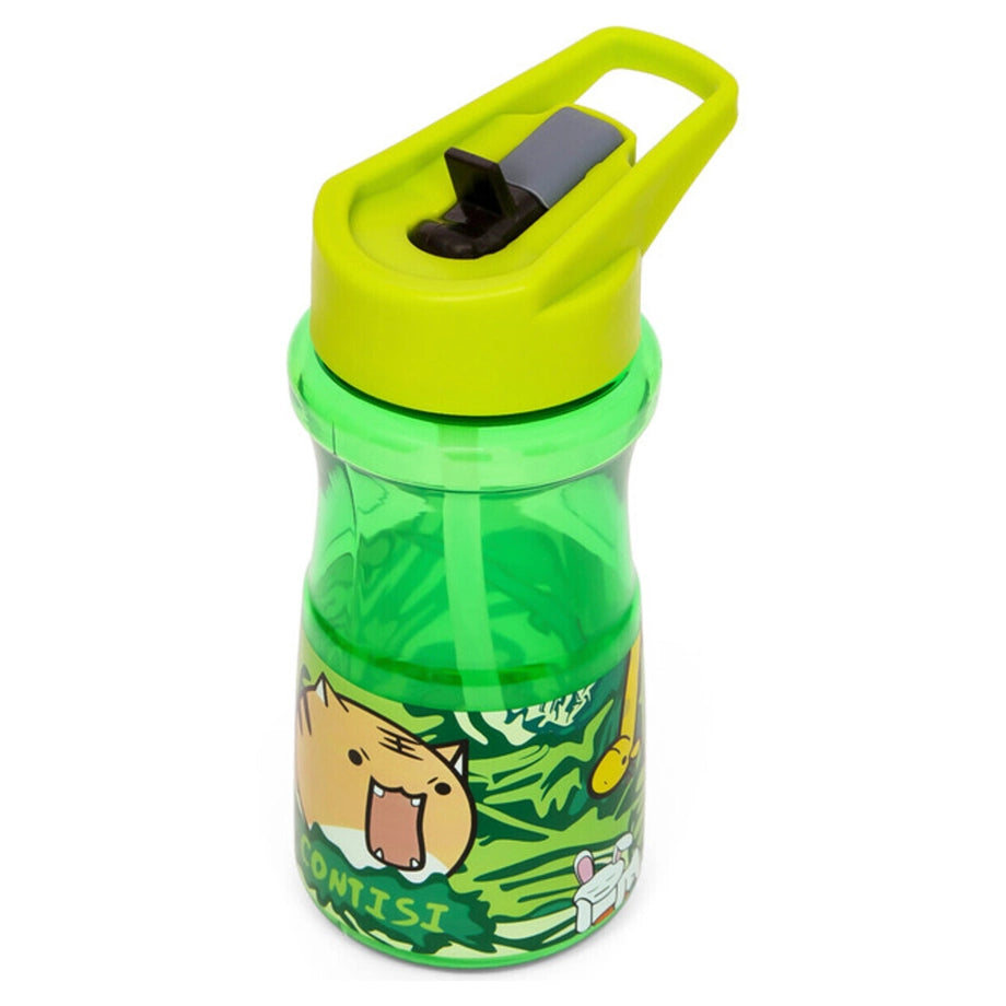 Eazy Kids Water Bottle 500ml wt Straw (Green)