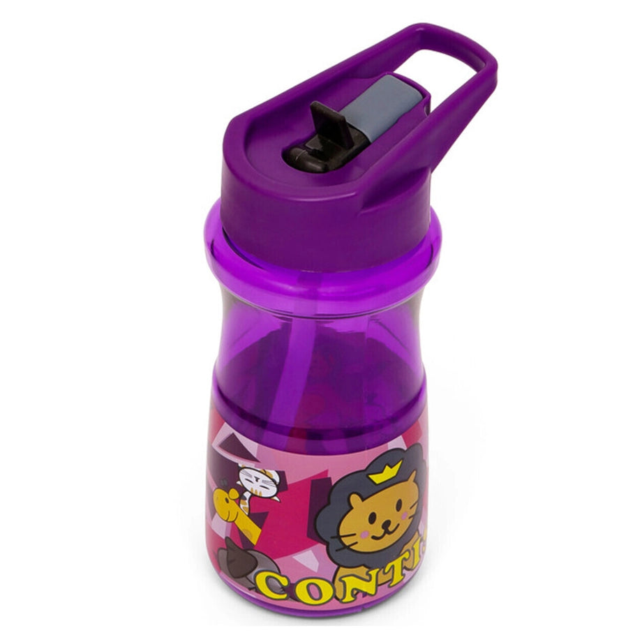 Eazy Kids Water Bottle 500ml wt Straw (Purple)