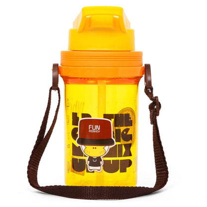 Eazy Kids Water Bottle 500ml wt Straw (Yellow)