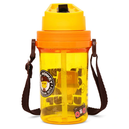 Eazy Kids Water Bottle 500ml wt Straw (Yellow)