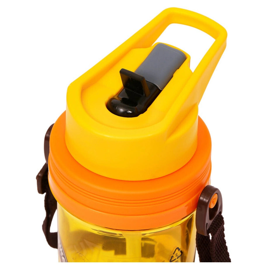 Eazy Kids Water Bottle 500ml wt Straw (Yellow)