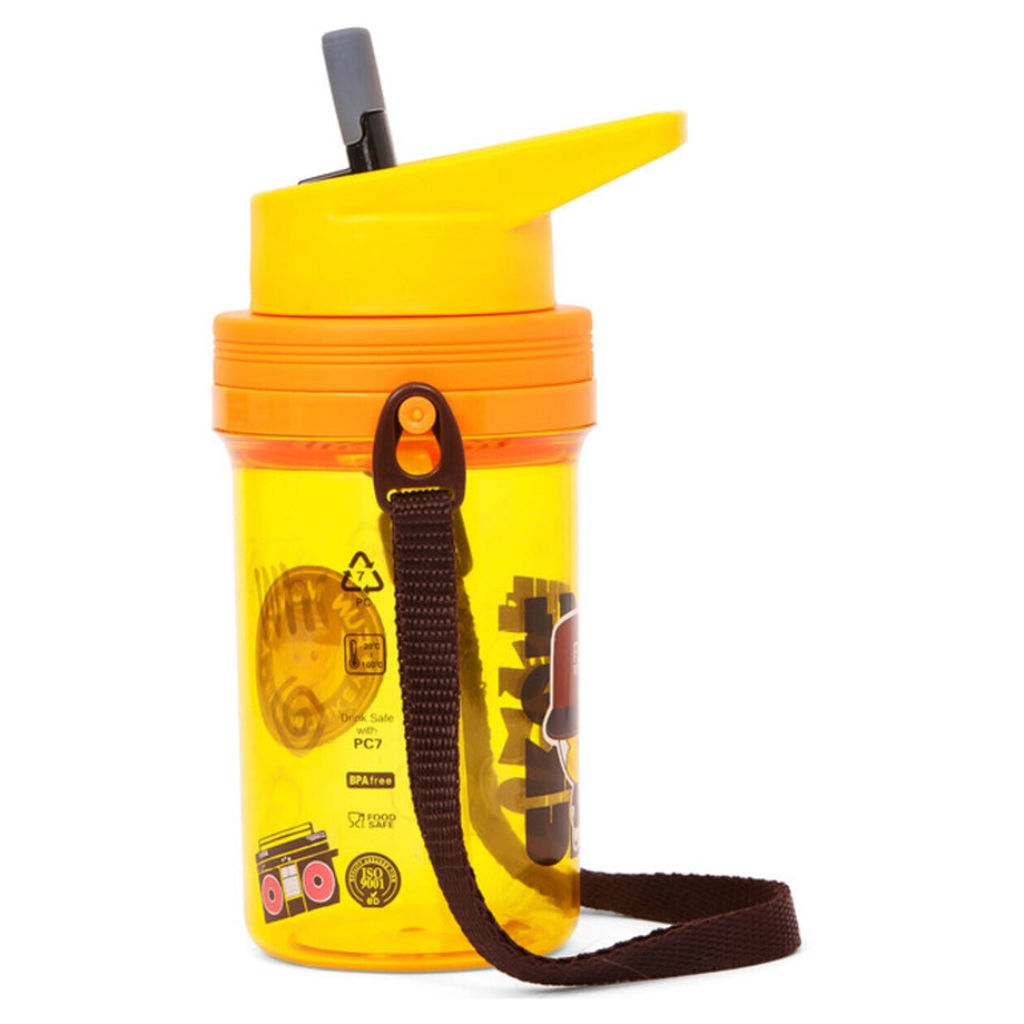 Eazy Kids Water Bottle 500ml wt Straw (Yellow)