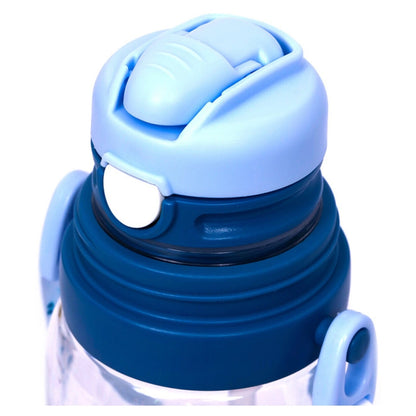 Eazy Kids Water Bottle 600ml wt straw (Blue)