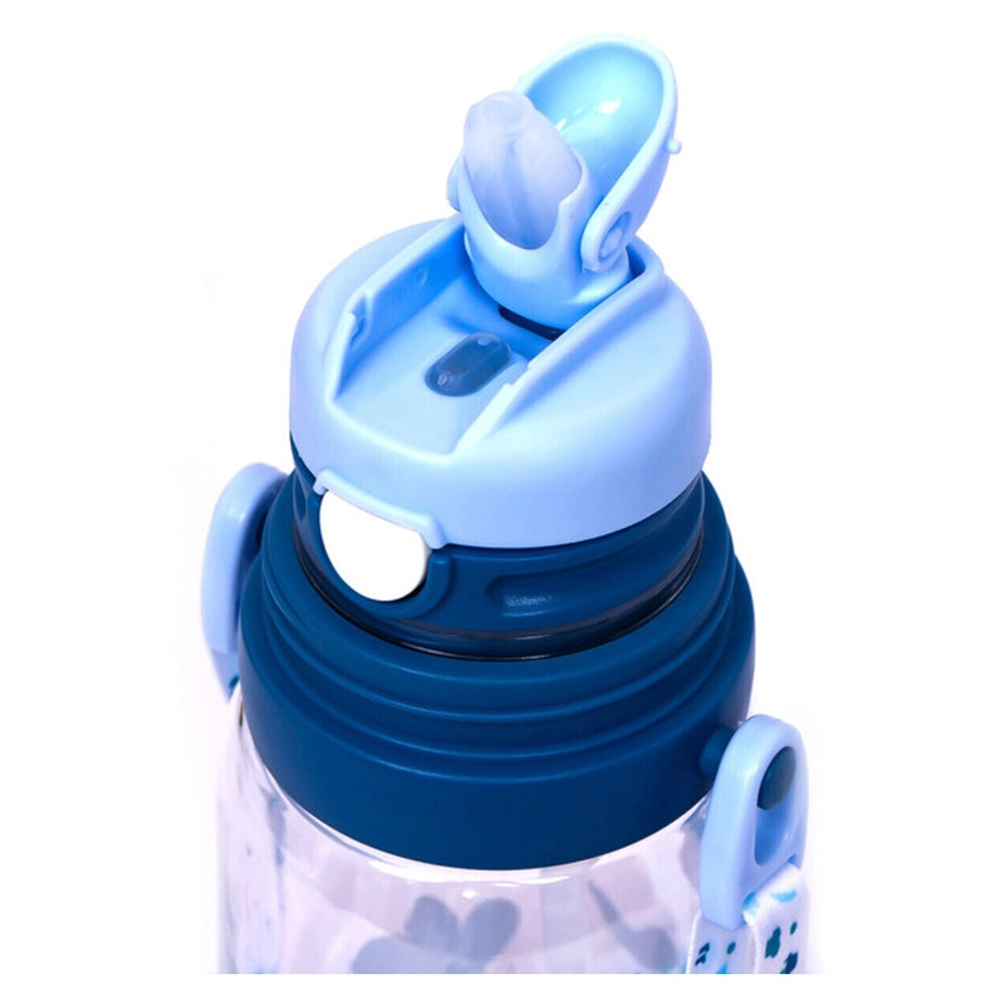 Eazy Kids Water Bottle 600ml wt straw (Blue)
